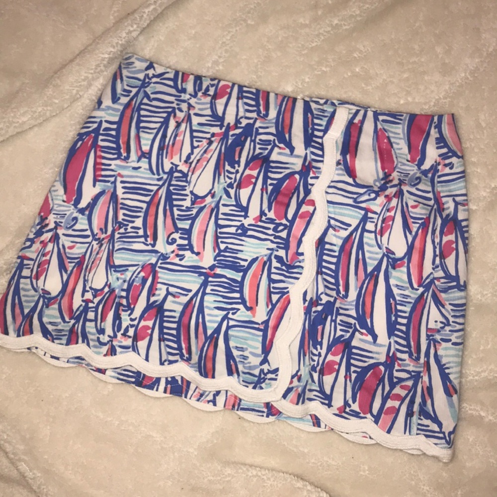 Lilly Pulitzer sailboat skort